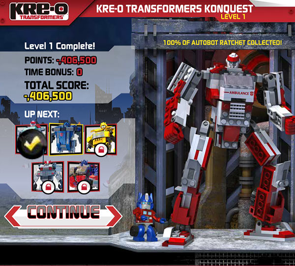 transformers kre-o konquest robot assembled