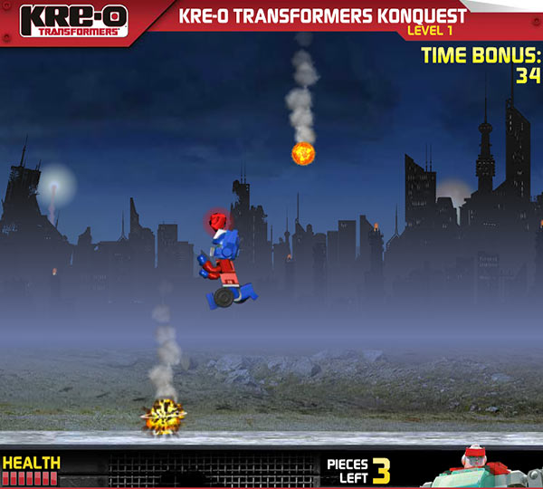 transformers kre-o konquest game screenshot