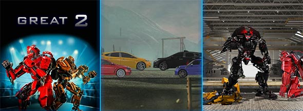 Robo Racing: intro scene