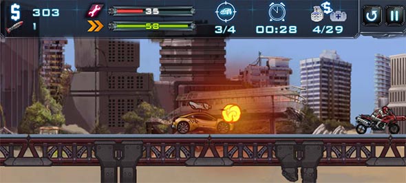 Robo Racing: racing and shooting