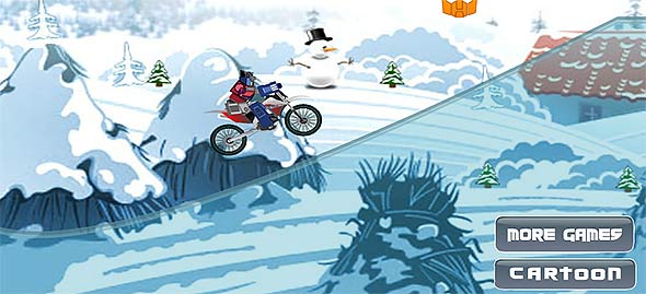 Transformers Christmas Motorbike Racing: level 2 transparency