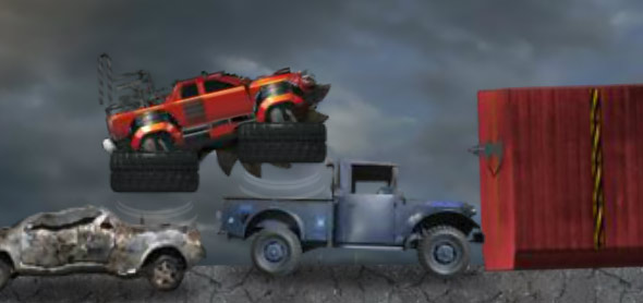 image of Trucksformers hovering mode